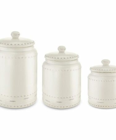 3 PIECES CERAMIC CANISTERS (FarmHouse Collection)