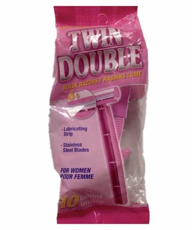ASSURED TWIN DOUBLE BLADE RAZORS 10 COUNT FOR WOMEN
