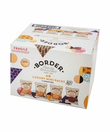 BORDER BEAUTIFULLY CRAFTED BISCUITS 48 MINI PACKS 4 Variety